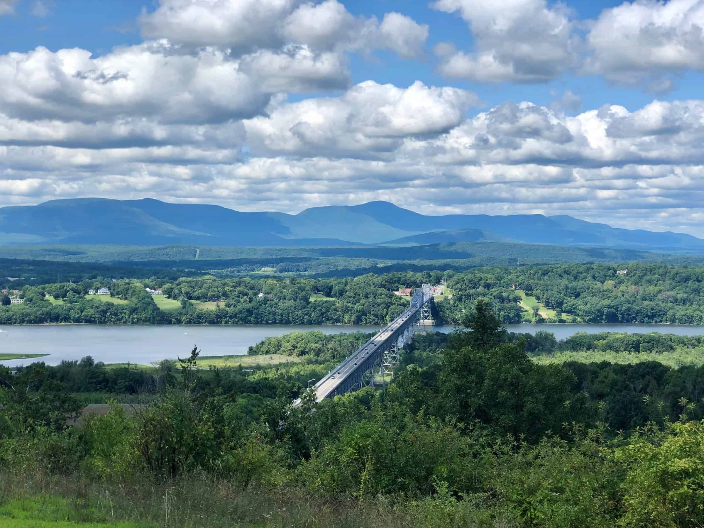 View of the Rip Van Winkle Bridge from Olana