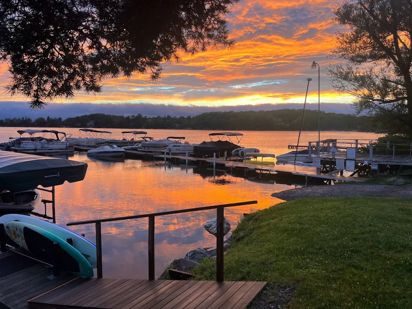 Sunset at Copake Lake