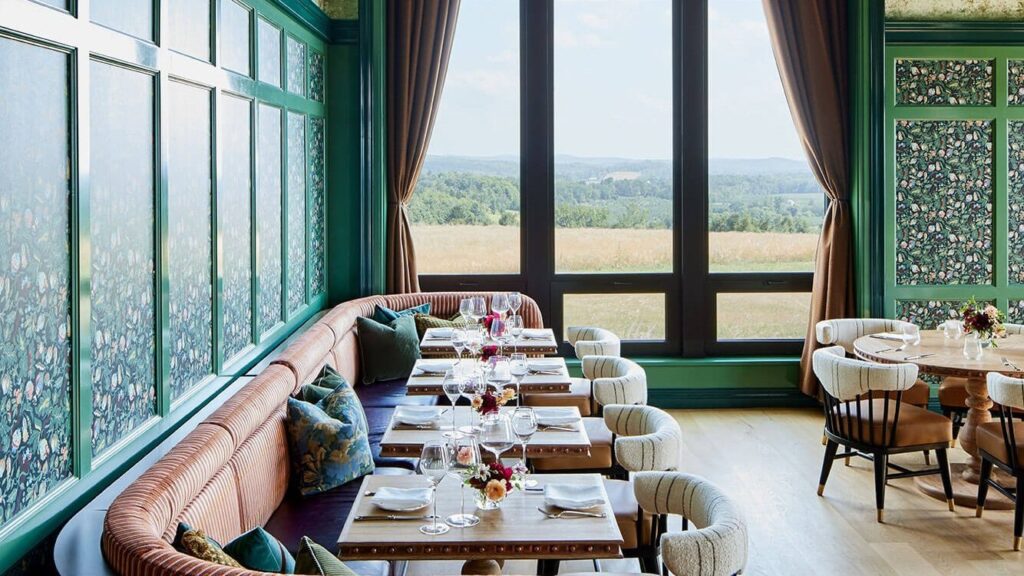 Dining Room with large windows