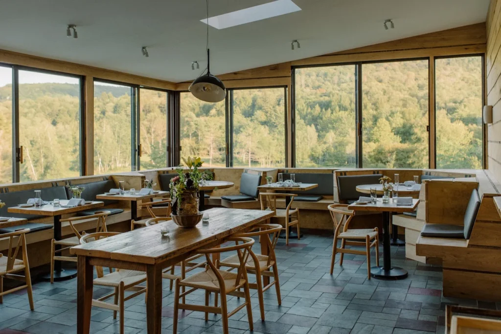 View of the dining room 