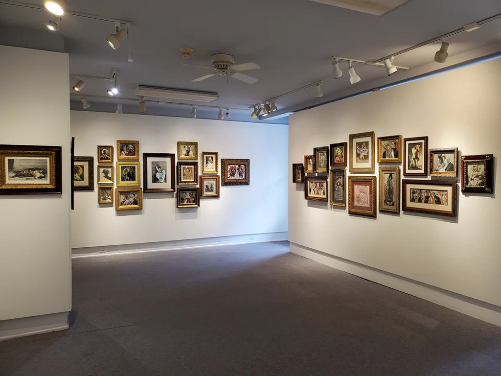 Hung art installation 