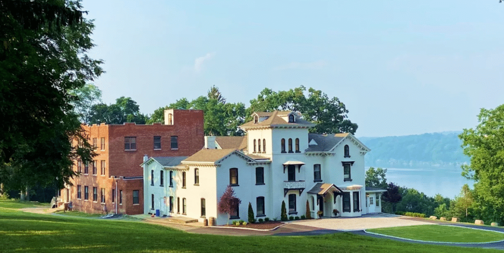 Distillery overlooking the Hudson River 